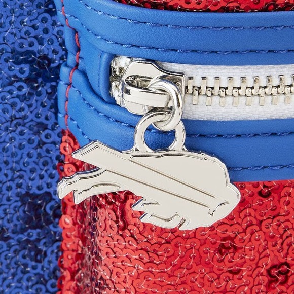 Loungefly NFL Buffalo Bills Sequin Mini Backpack - Picture 4 of 8